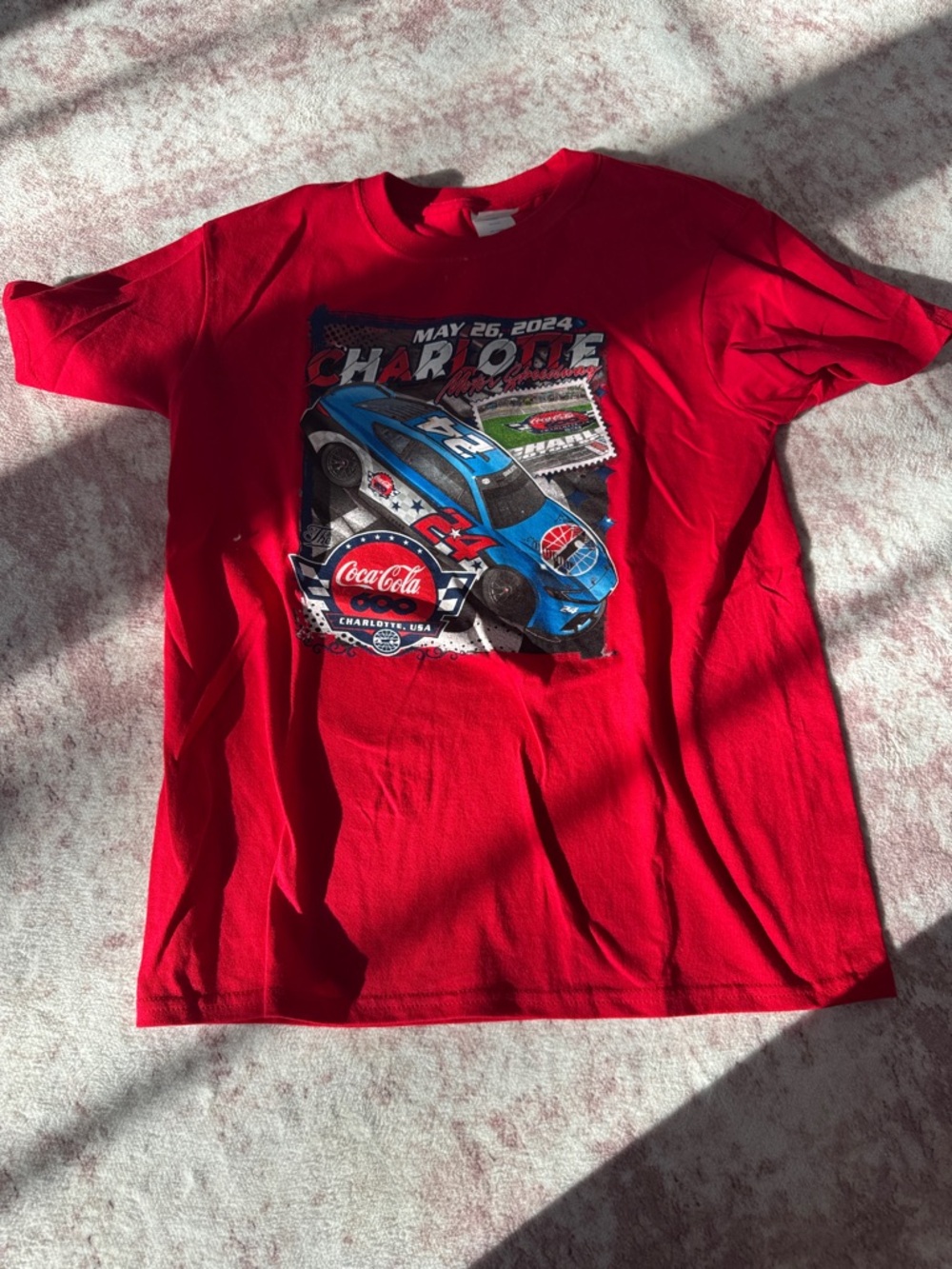 Coca Cola Red Kids' Short Sleeve Race Car Tee